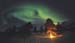 Bål og nordlys. Alta